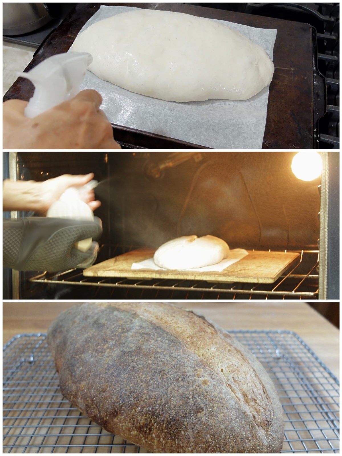 Steam in bread baking via @kingarthurflour