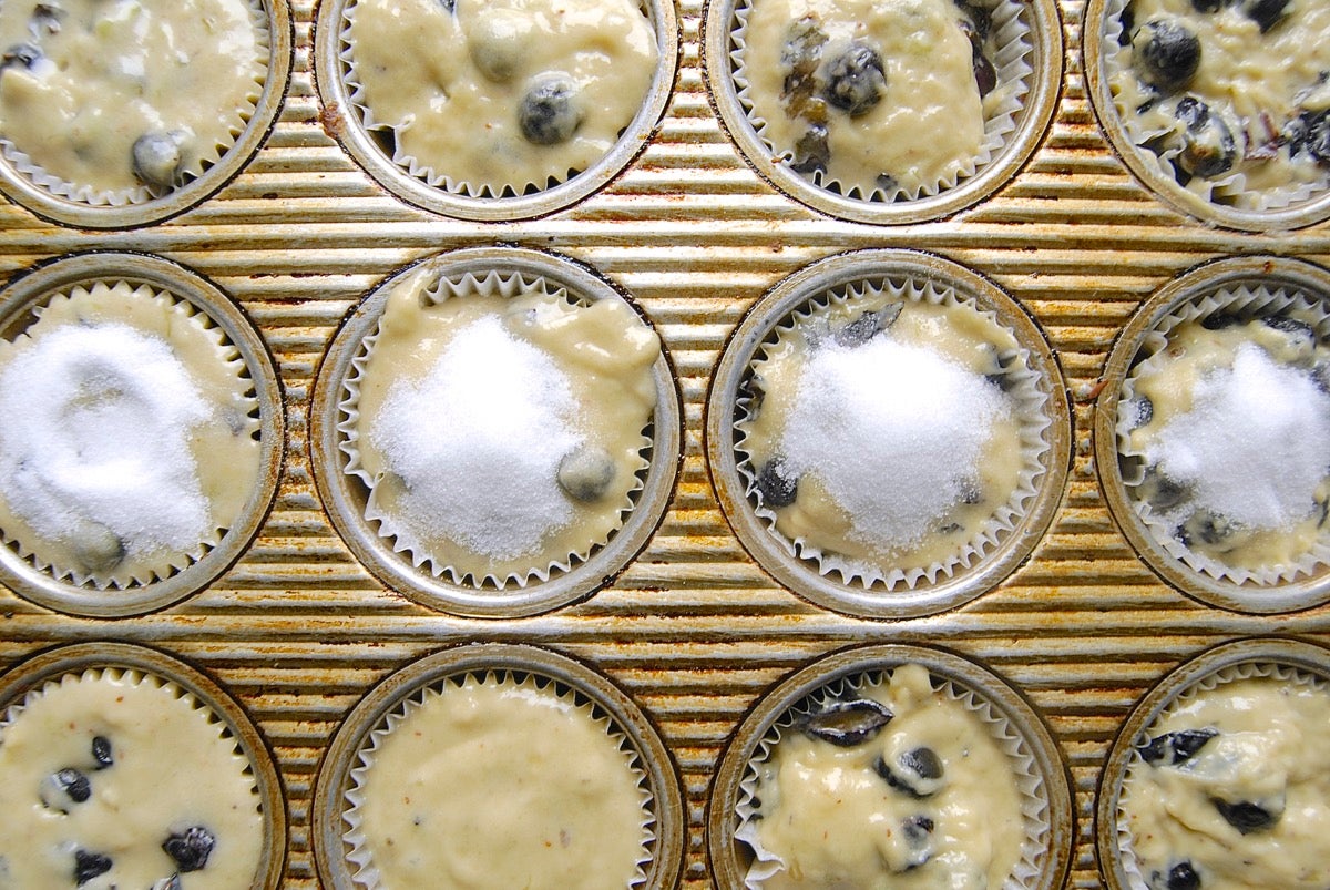 How to Reduce Sugar in Muffins via @kingarthurflour