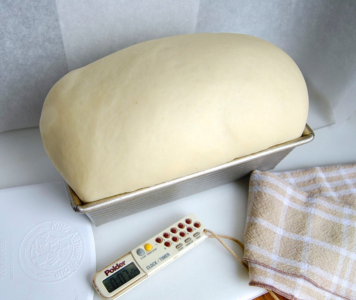 Over-proofed dough via @kingarthurflour