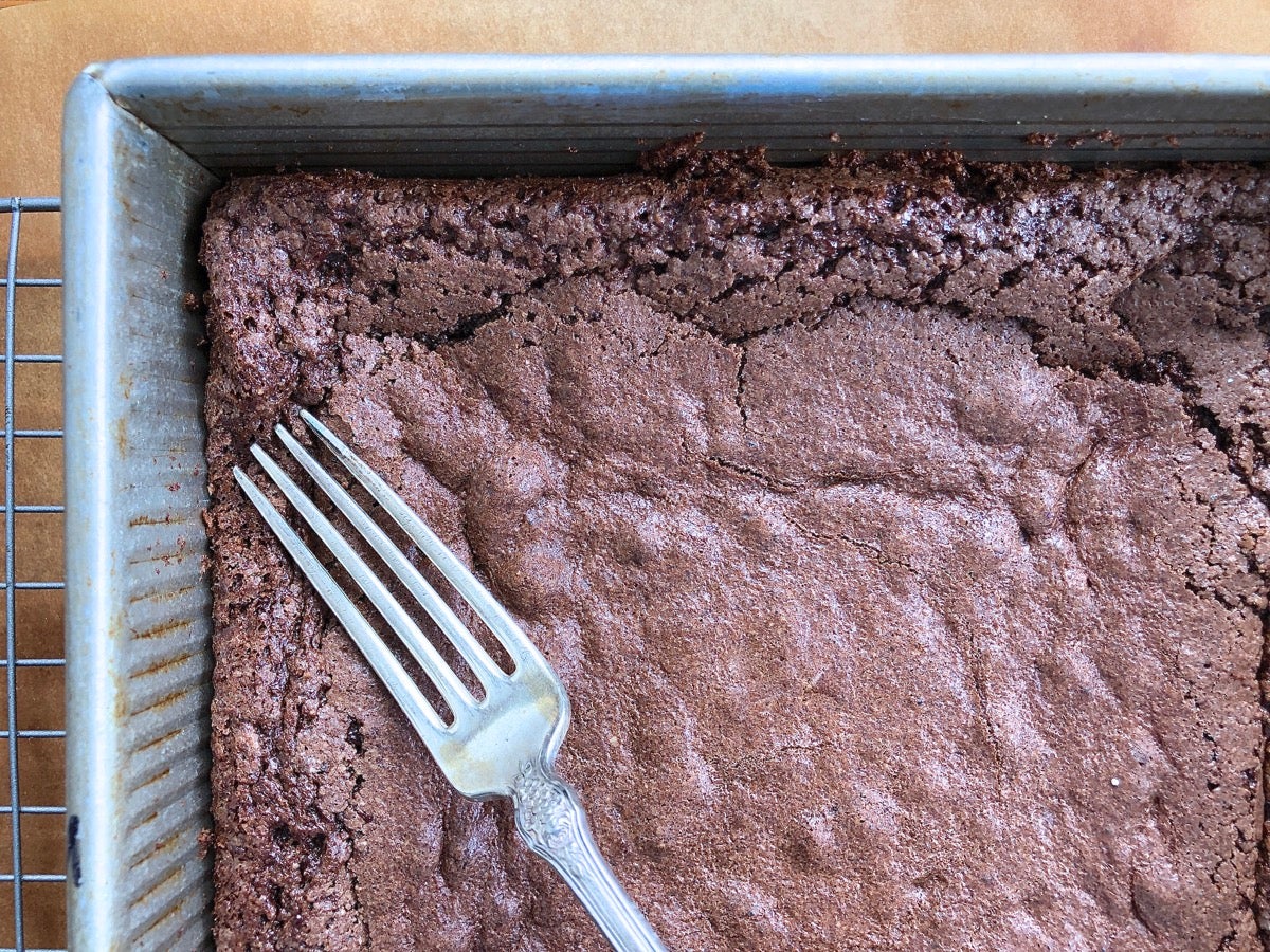 Almond Flour Brownies via @kingarthurflour