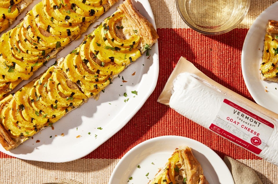 Delicata Squash Galette with Cheese and Herbs - select to zoom