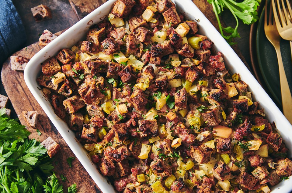 Apple and Sausage Stuffing - select to zoom