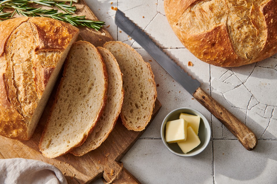 Crusty Cloche Bread  - select to zoom