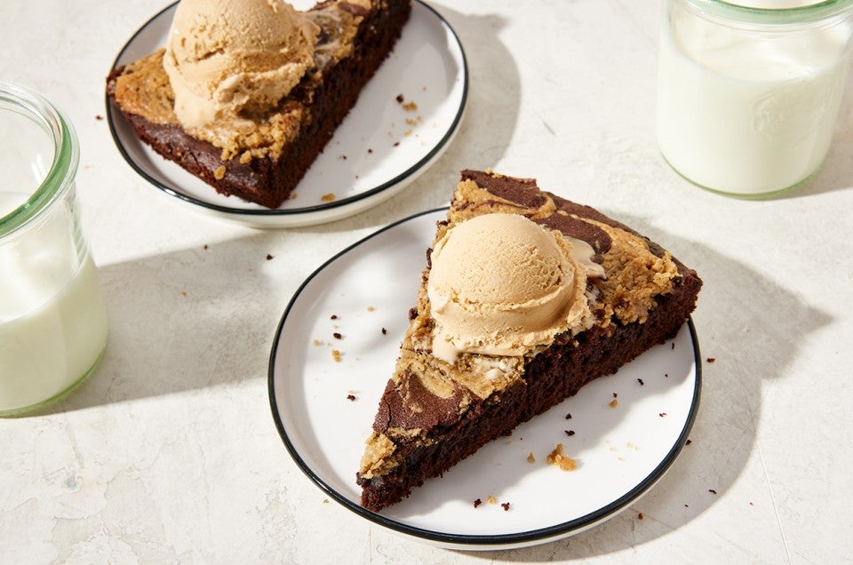 Maple Tahini Chocolate Skillet Cake  - select to zoom