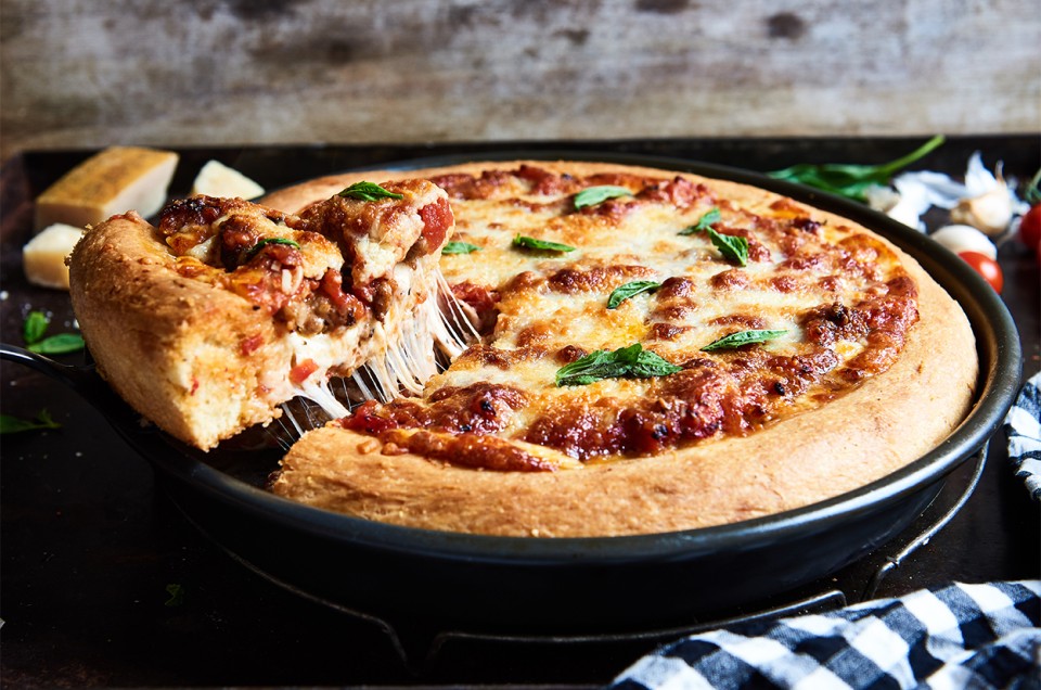 Chicago-Style Deep Dish Pizza - select to zoom