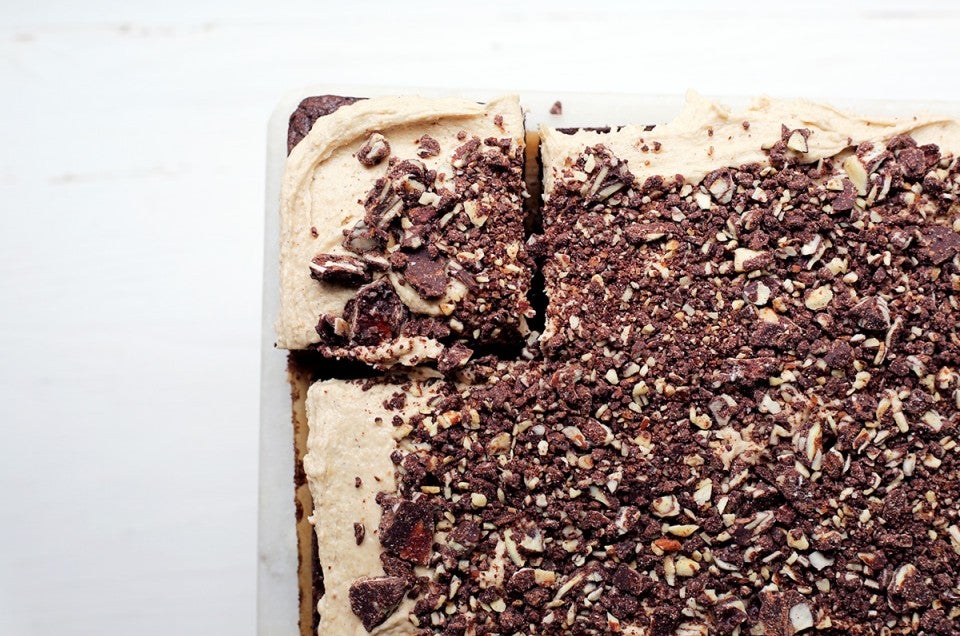 Chocolate crunch brownies via @kingarthurflour
