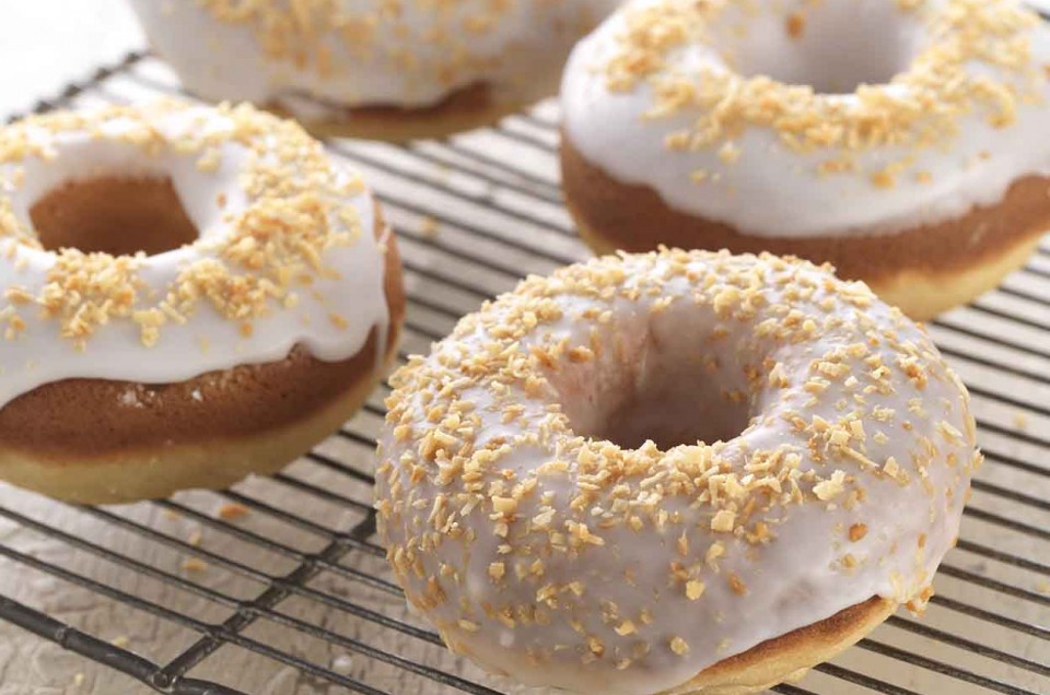 Gluten-Free Classic Baked Doughnuts made with baking mix - select to zoom