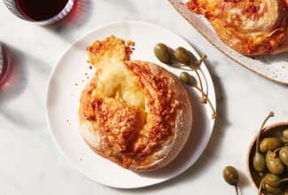 Gruyère-Stuffed Crusty Loaves