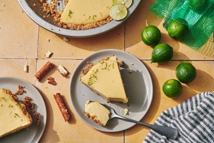 Key Lime Pie with a Pretzel Crust 