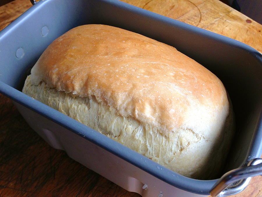 Bread machine tips loaf