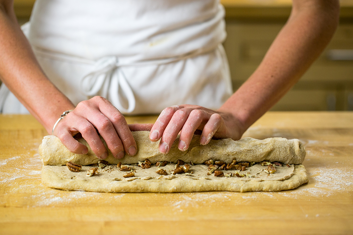 How to make sticky buns via @kingarthurflour