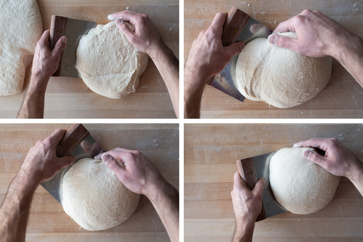 Preshaping Bread Dough via @kingarthurflour