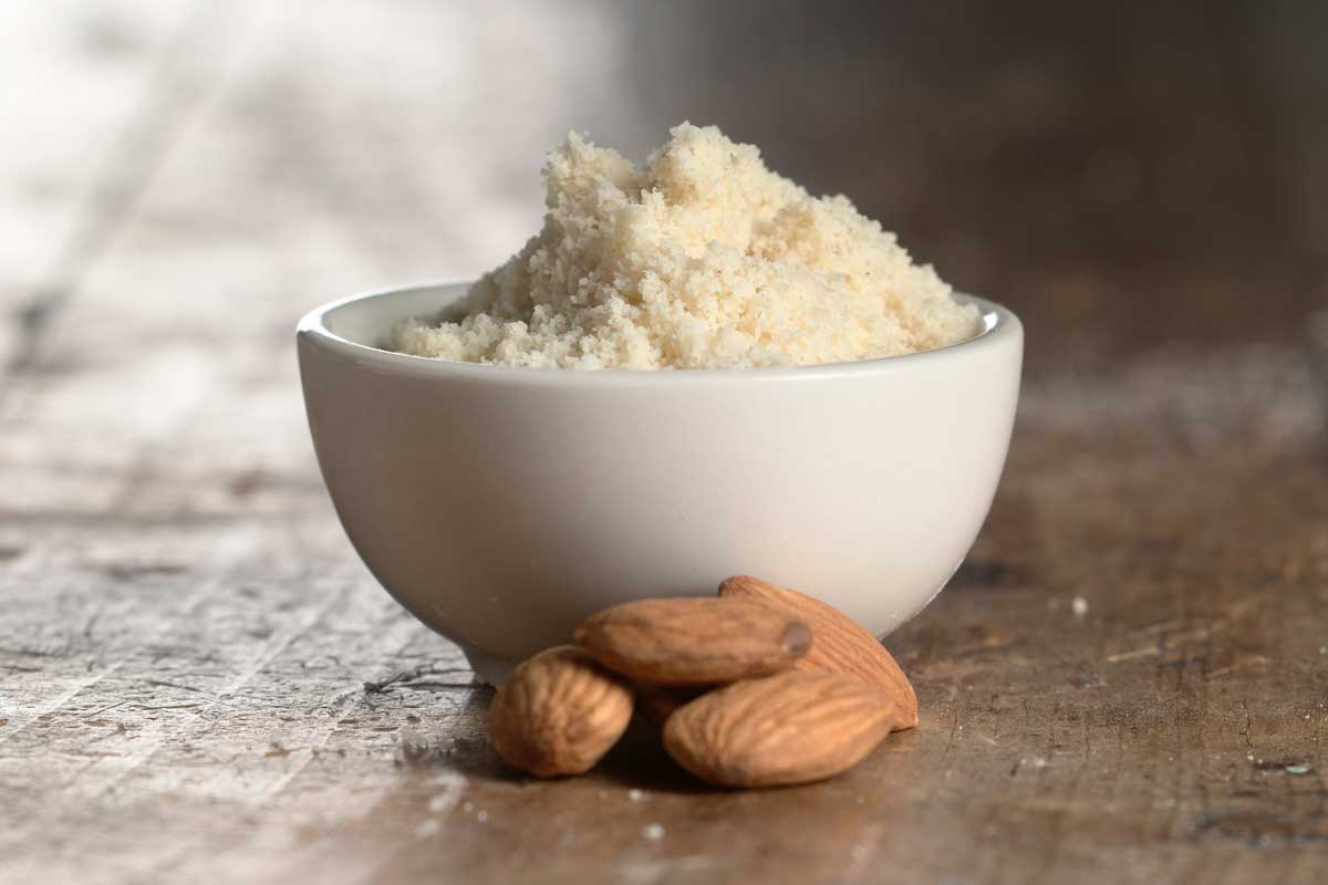 Almond flour in small bowl