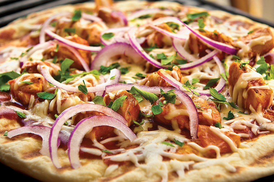 Barbecued Chicken Pizza - select to zoom