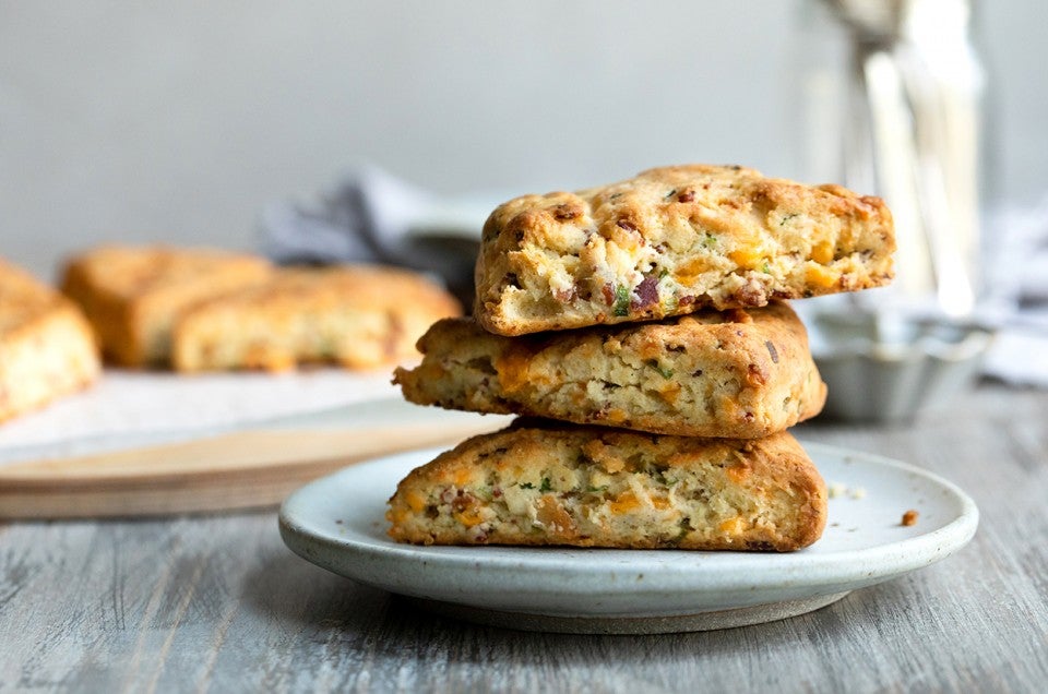 Gluten-Free Bacon-Cheddar-Chive Scones - select to zoom