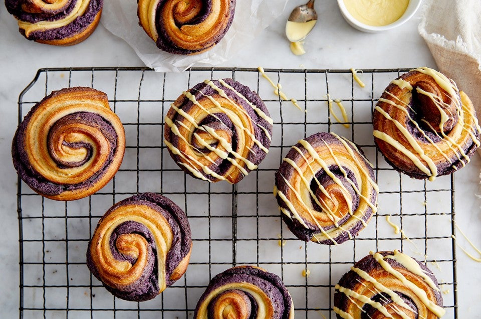 Lemon Brioche Buns with Blueberry Filling - select to zoom