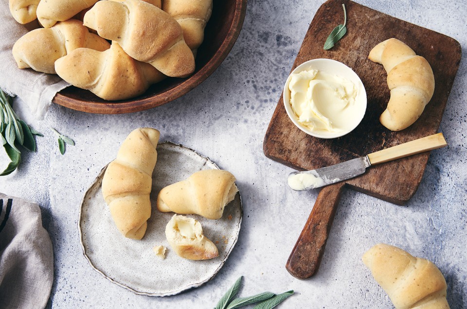 Buttery Sage Crescent Rolls