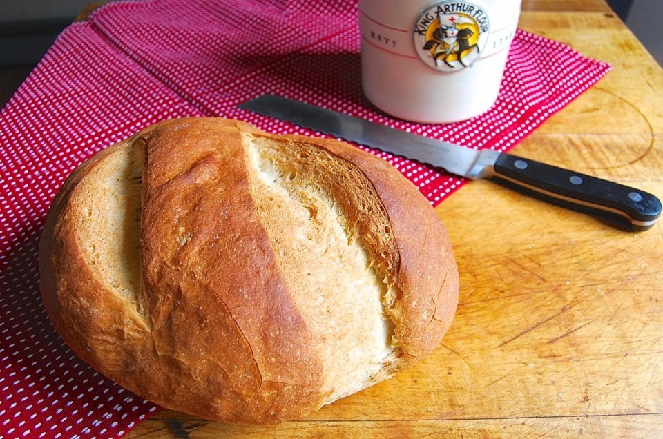 Rustic Sourdough Bread via @kingarthurflour