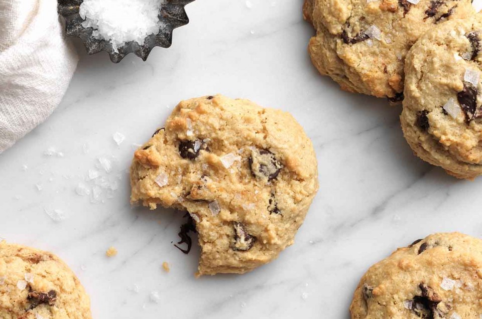 Gluten-Free Almond Flour Chocolate Chip Cookies   - select to zoom