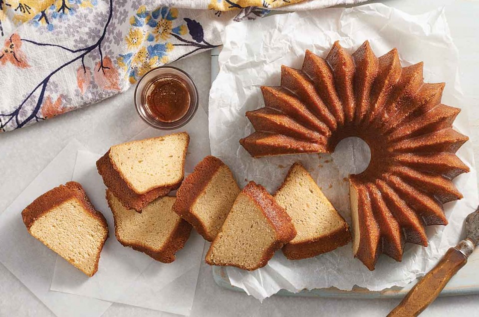 Maple Pound Cake with Maple-Rum Glaze - select to zoom