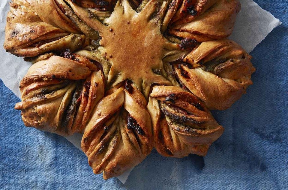 Salami and Herb Star Bread