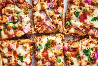Barbecued Chicken Pizza 