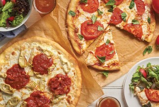 Ultra-Thin Pizza Crust with MOD-Inspired Toppings