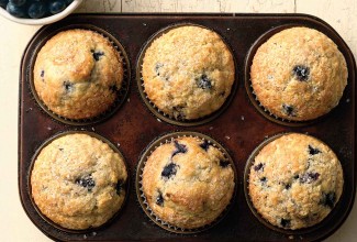 Easy Self-Rising Blueberry Muffins