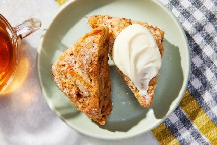 Carrot Cake Scones with Cream Cheese Frosting