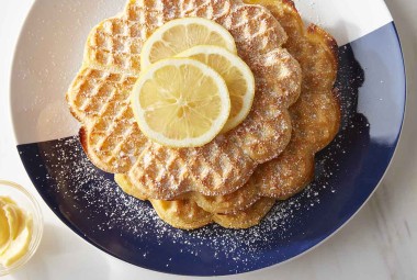 Gluten-Free Lemon Cornmeal Waffles